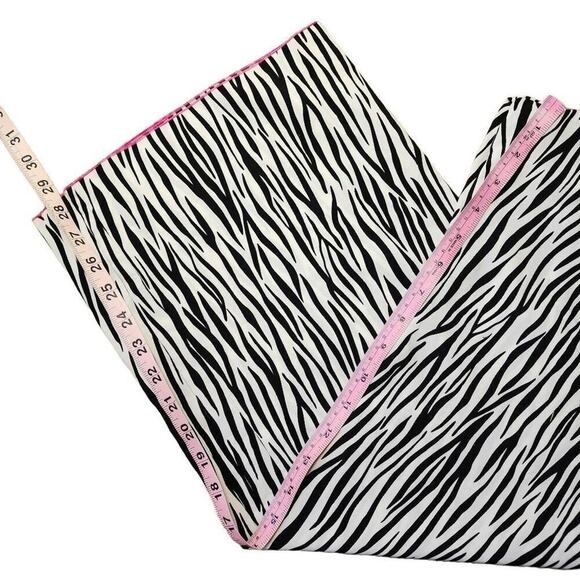 Josie Natori Women's Sleepwear, Zebra Print Wide Leg Lounge Pajama Pants, Sz M/L - Picture 4 of 9